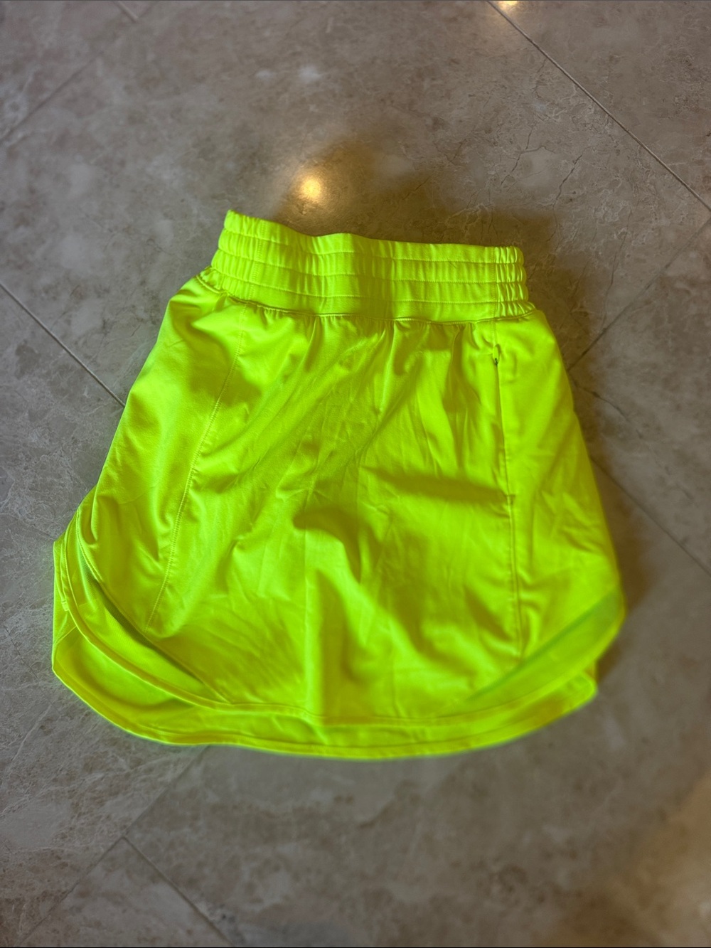 lululemon athletica Bright Neon Yellow Skirt